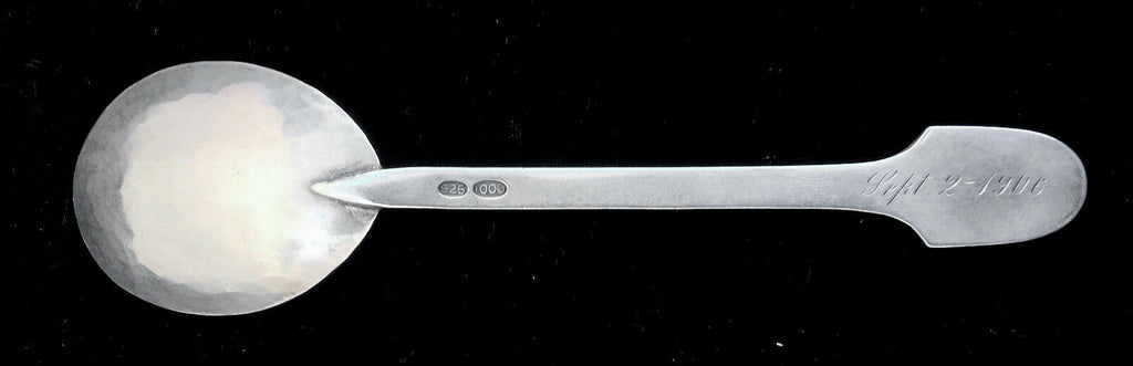 C.1900 Hand Hammered Sterling Spoon attr. to Marcus & Co N.Y. Antique, Rare - MissionGallery