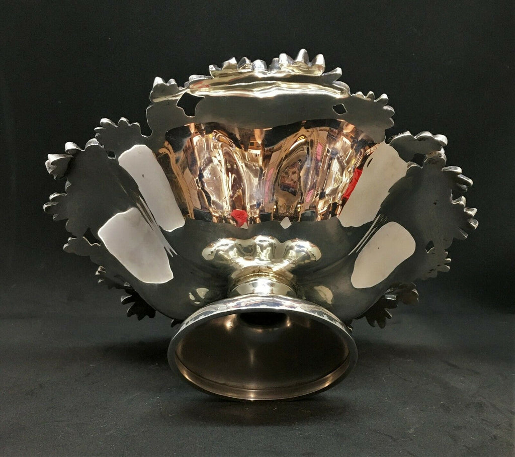 Late 19th c William B. Kerr Sterling Silver Daisy Pattern Dish Art Nouveau, Rare - MissionGallery