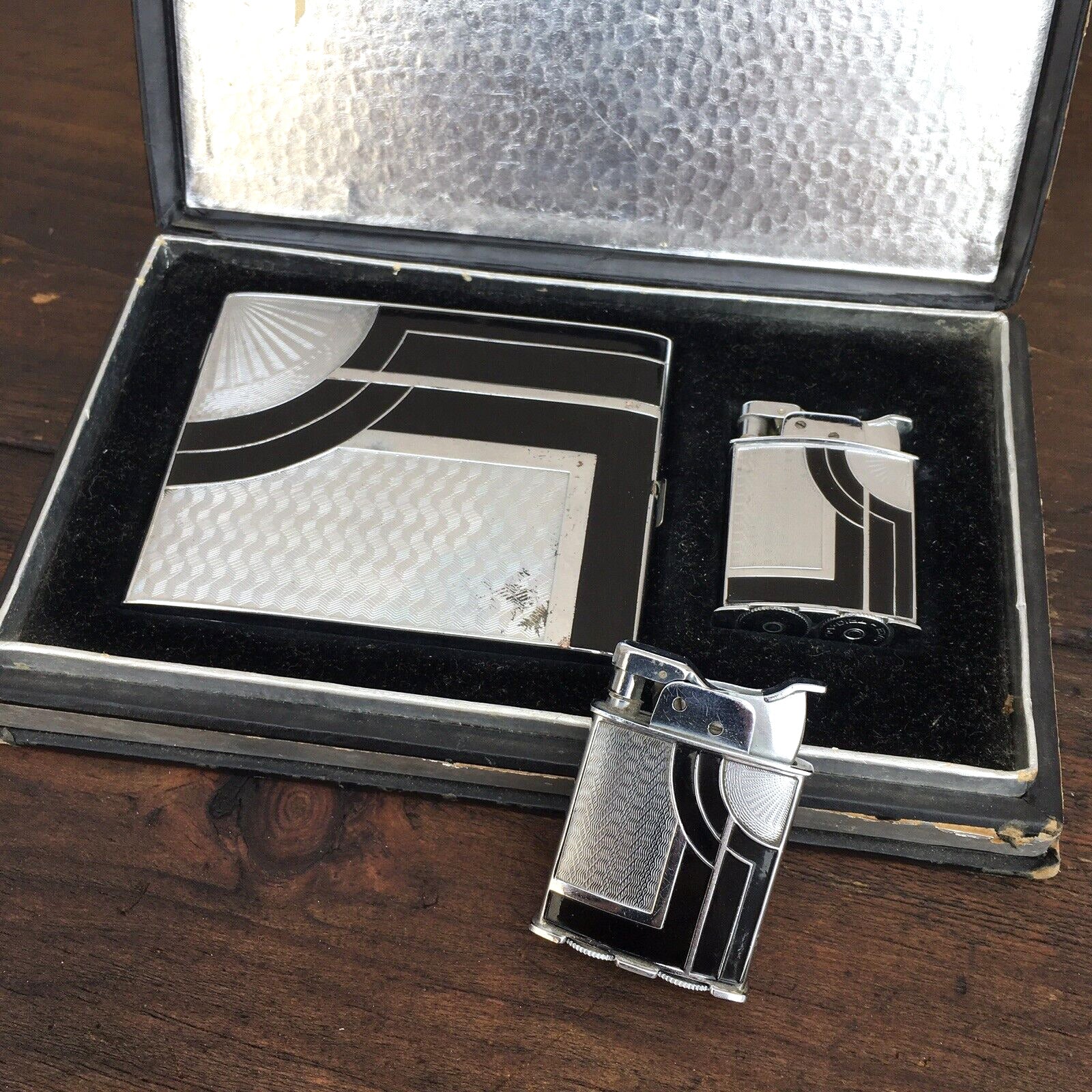 evans cigarette case and lighter Antiques, Art, Vintage The perfect combo case. 1950s