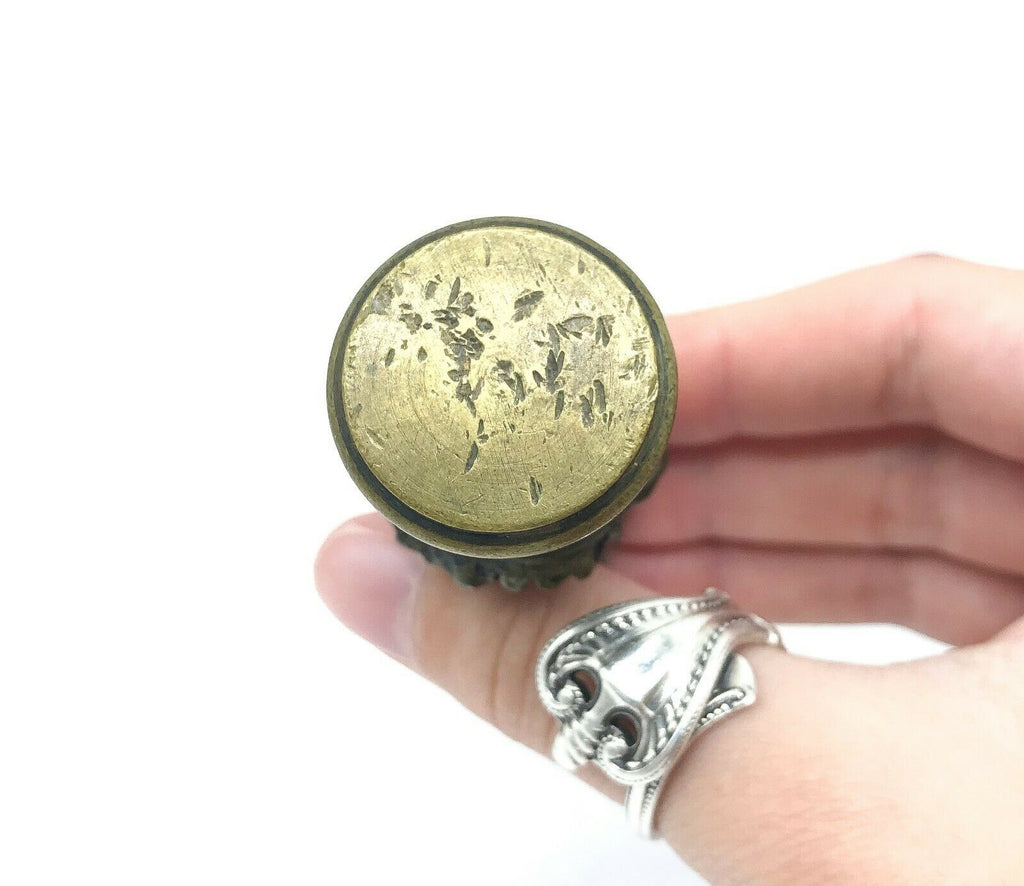 Antique Late 19th C. Bronze Wax Seal of Young Frédéric Chopin - MissionGallery