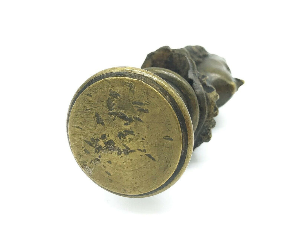 Antique Late 19th C. Bronze Wax Seal of Young Frédéric Chopin - MissionGallery