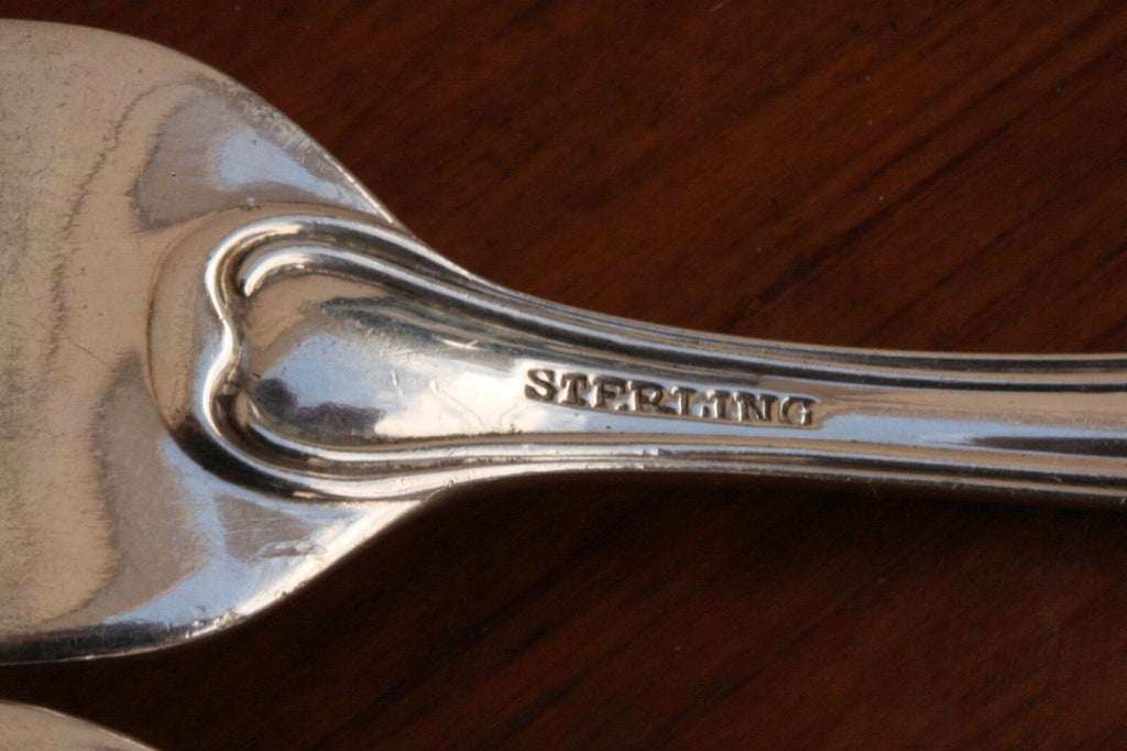 Two George Jensen Inc. Sterling Silver U.S.A. Baby Forks, Rosanne, Luciel - MissionGallery