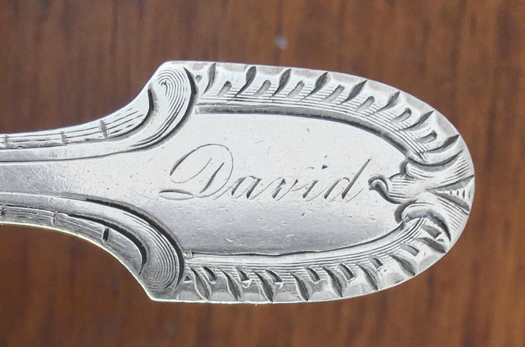 C.1900 Hand Hammered Sterling Spoon attr. to Marcus & Co N.Y. Antique, Rare - MissionGallery