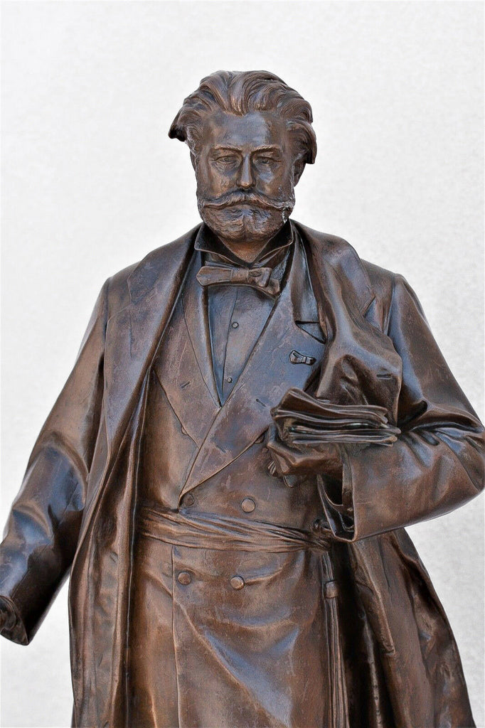 Bronze Sculpture by Aristide-Onesime Croisy  of Ernest Bradfer 1883 politician - MissionGallery