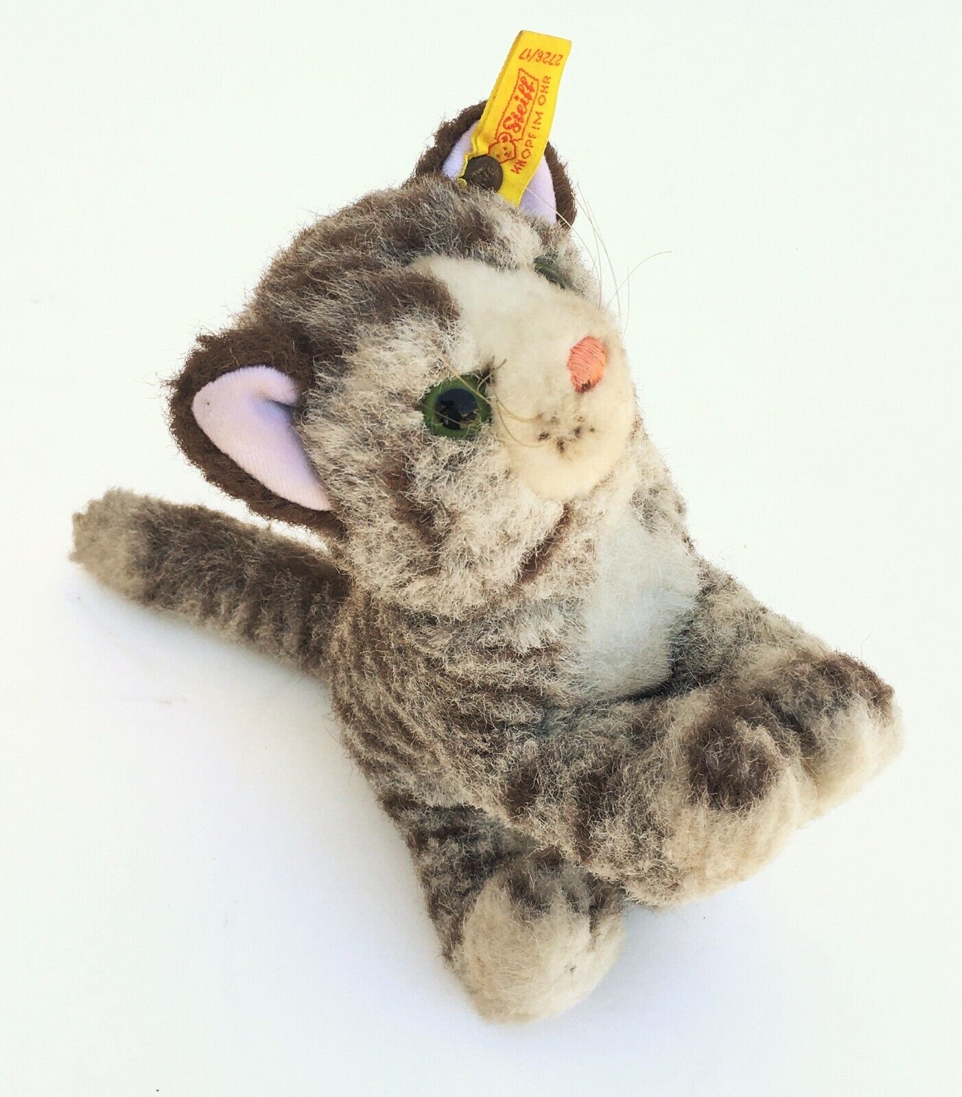 5 1960s 80s Steiff Stuffed Animals w Ear Tags Bunny Cat Deer