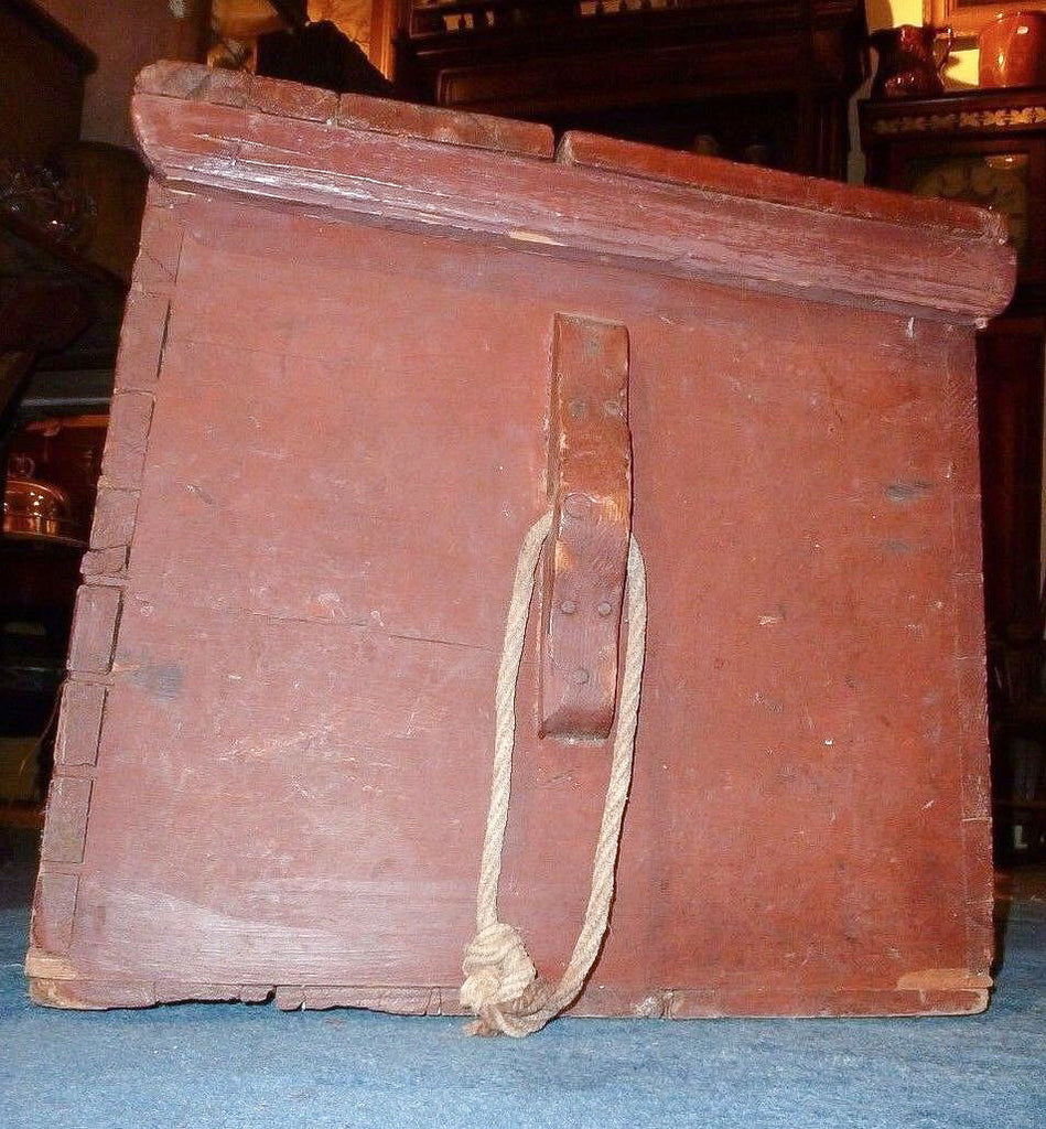 19thc. American Whalers Seaman's or Sailors Sea Chest Nautical Trunk - MissionGallery