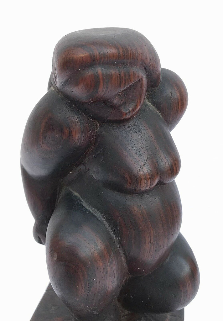 Lily Landis Rosewood Sculpture in the style of Jose De Creeft ,Mid Century - MissionGallery