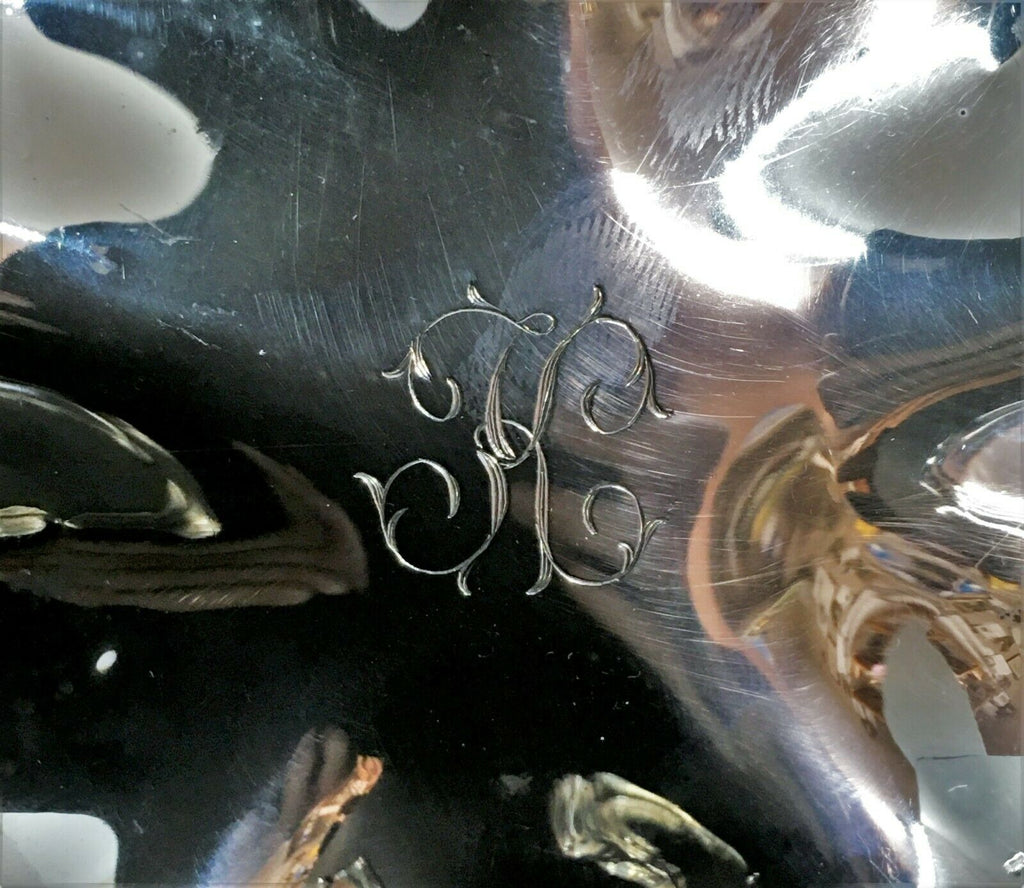Late 19th c William B. Kerr Sterling Silver Daisy Pattern Dish Art Nouveau, Rare - MissionGallery