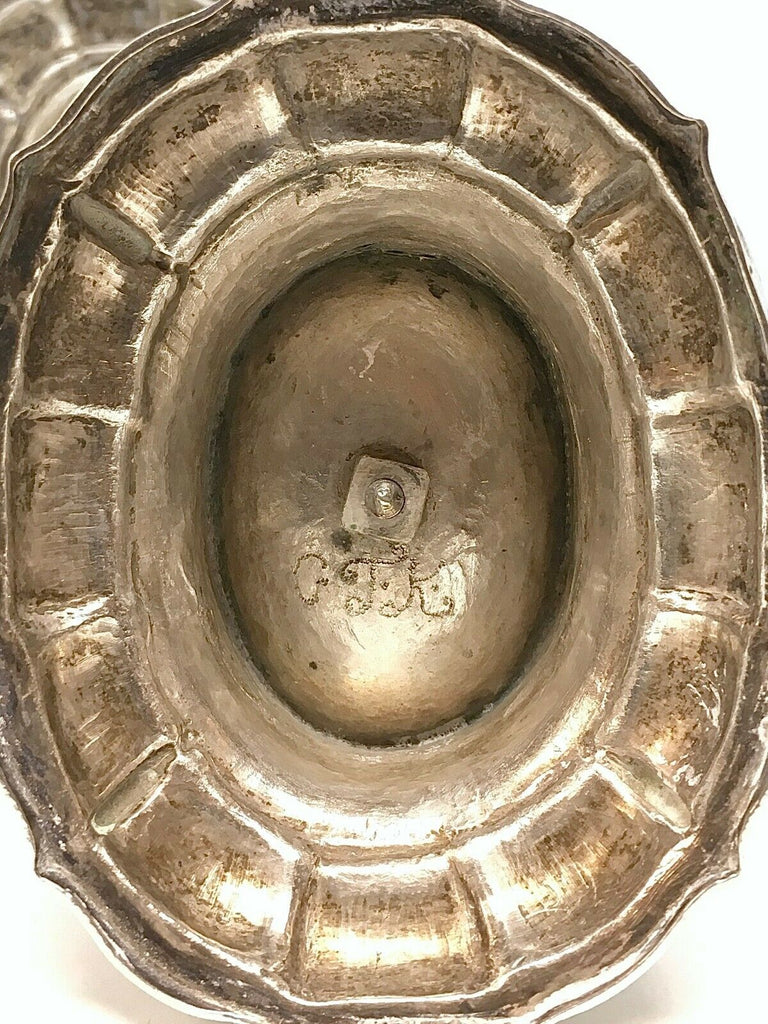 Pair of 17th Century European Baroque Silver and Gilt Salt Cellars,  Rare 123.3g - MissionGallery