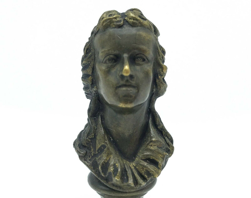 Antique Late 19th C. Bronze Wax Seal of Young Frédéric Chopin - MissionGallery