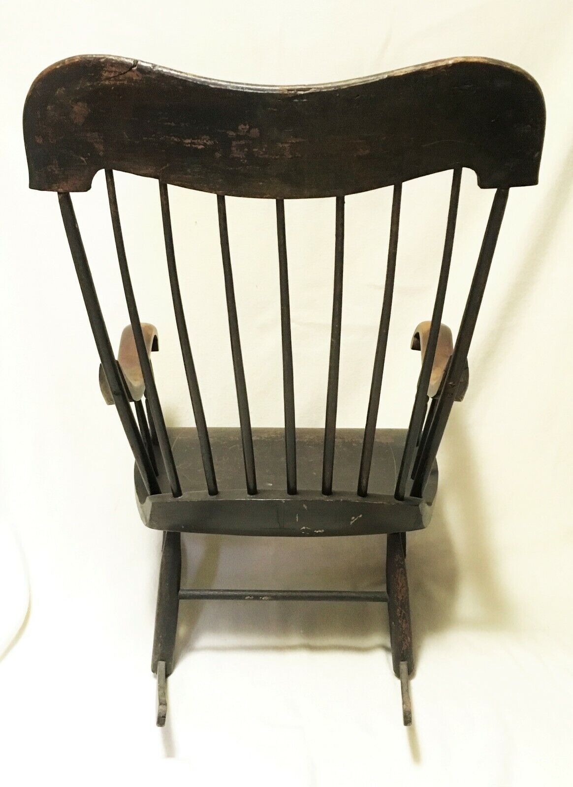 c.1860s American Portrait & Rocker Civil War Widow Claire Hailer of Ph ...