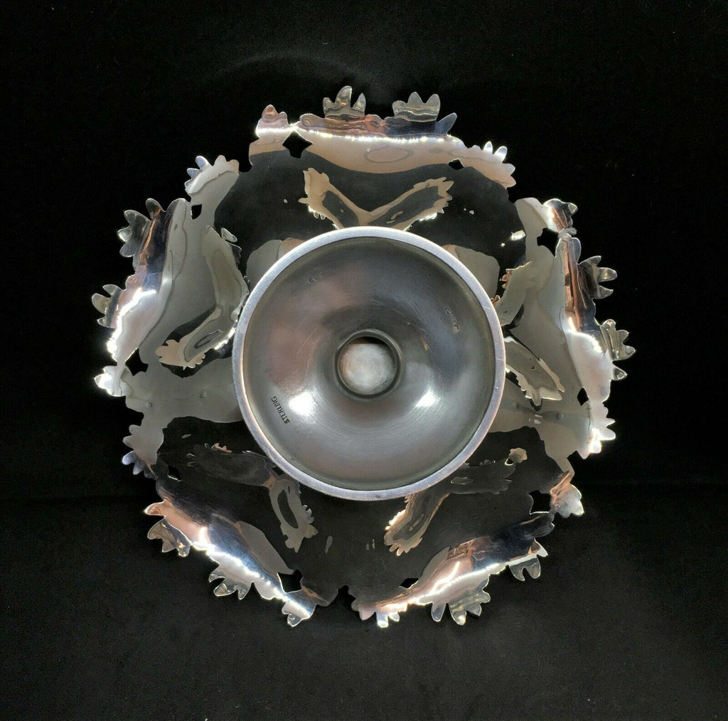 Late 19th c William B. Kerr Sterling Silver Daisy Pattern Dish Art Nouveau, Rare - MissionGallery