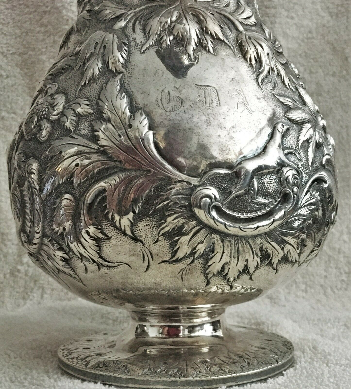 c.1850s S. Kirk & Son Coin Silver Lidded Tea Pot Baltimore
