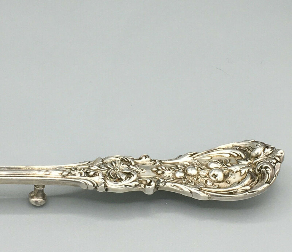 Francis I Sterling Silver Stuffing Spoon Reed & Barton 1907 Large, 14" w/ button - MissionGallery
