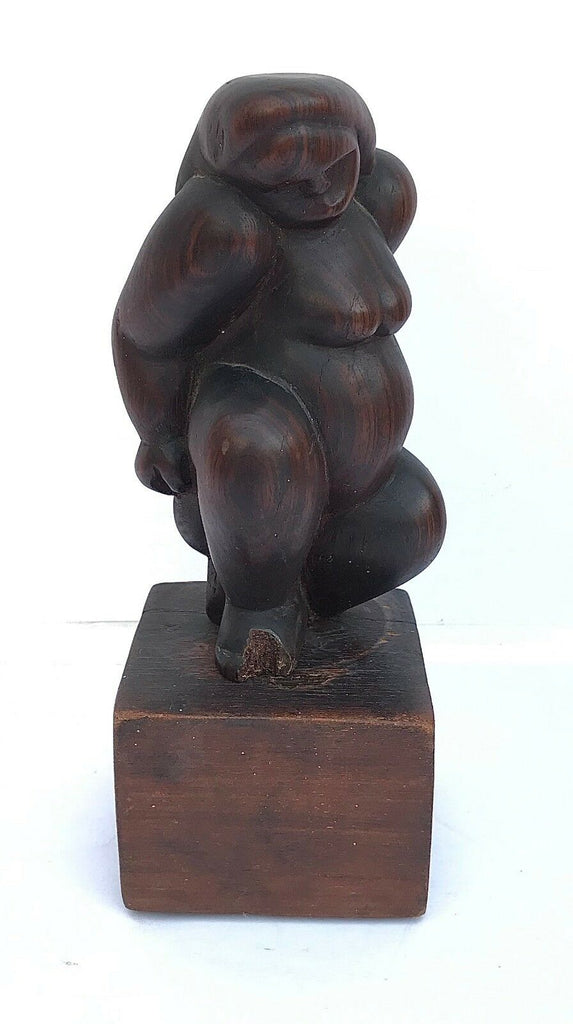 Lily Landis Rosewood Sculpture in the style of Jose De Creeft ,Mid Century - MissionGallery