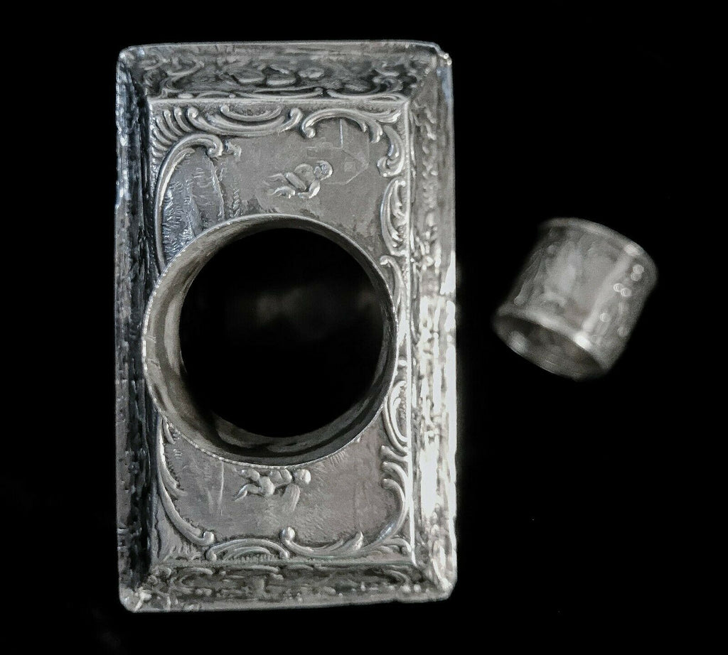 Antique 19th Century c.1879-1890s Continental Silver Tea Caddy, Repousse 184g - MissionGallery