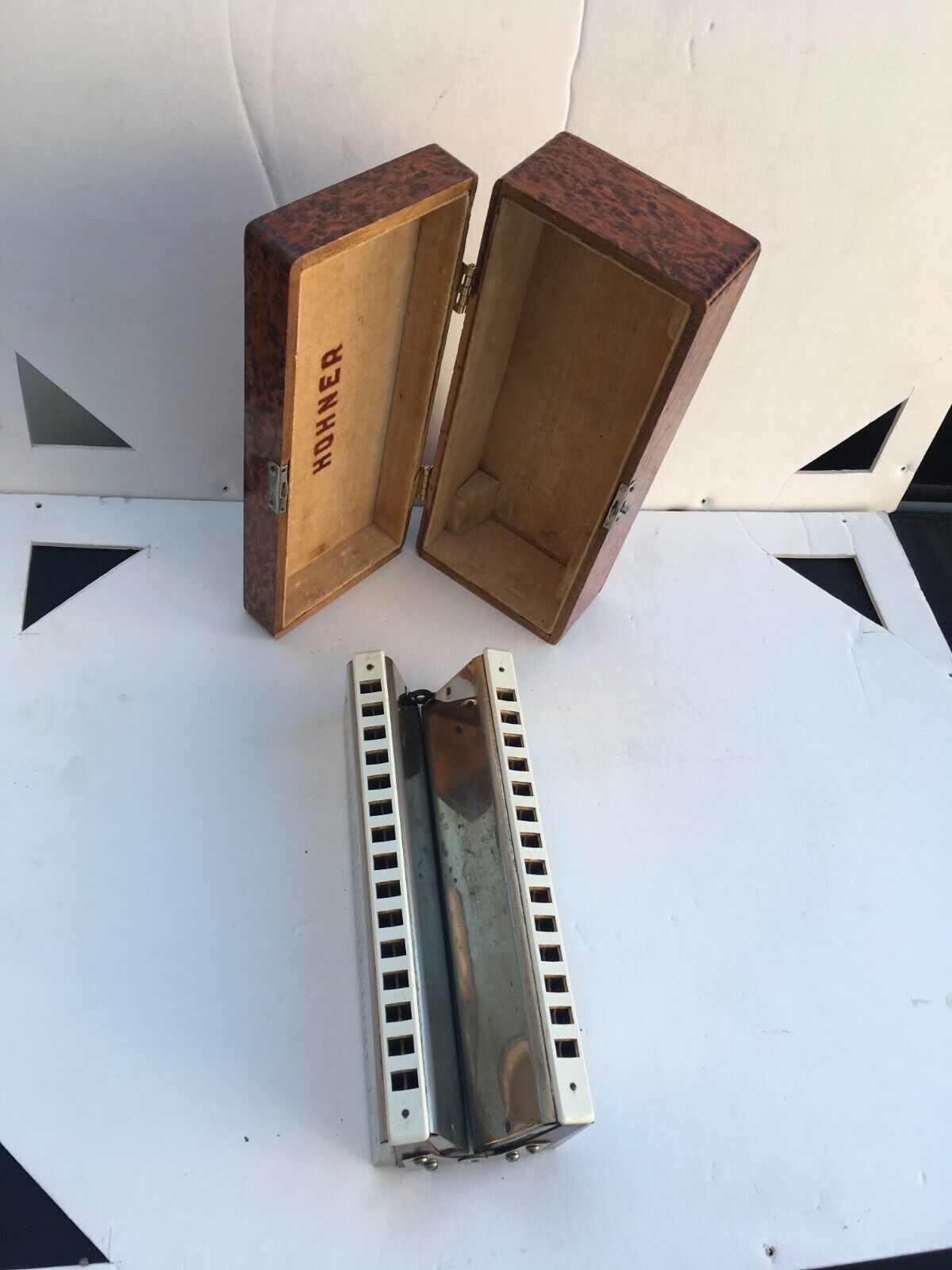 early 20th century Hohner Chromatica no. 265 Bass Harmonica in