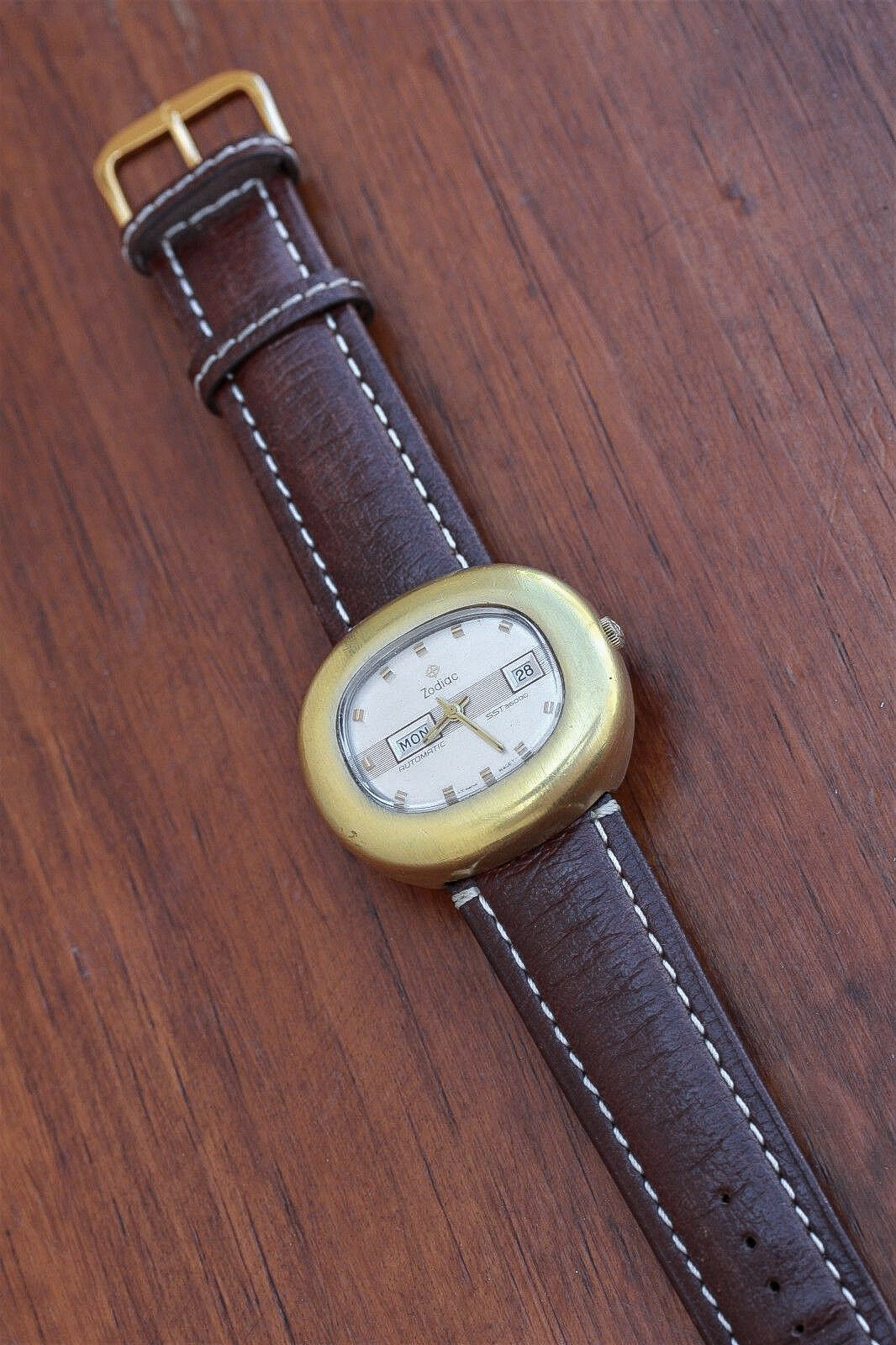 Zodiac Men's Vintage SST 36000 Hi Beat 17 J Automatic Swiss
