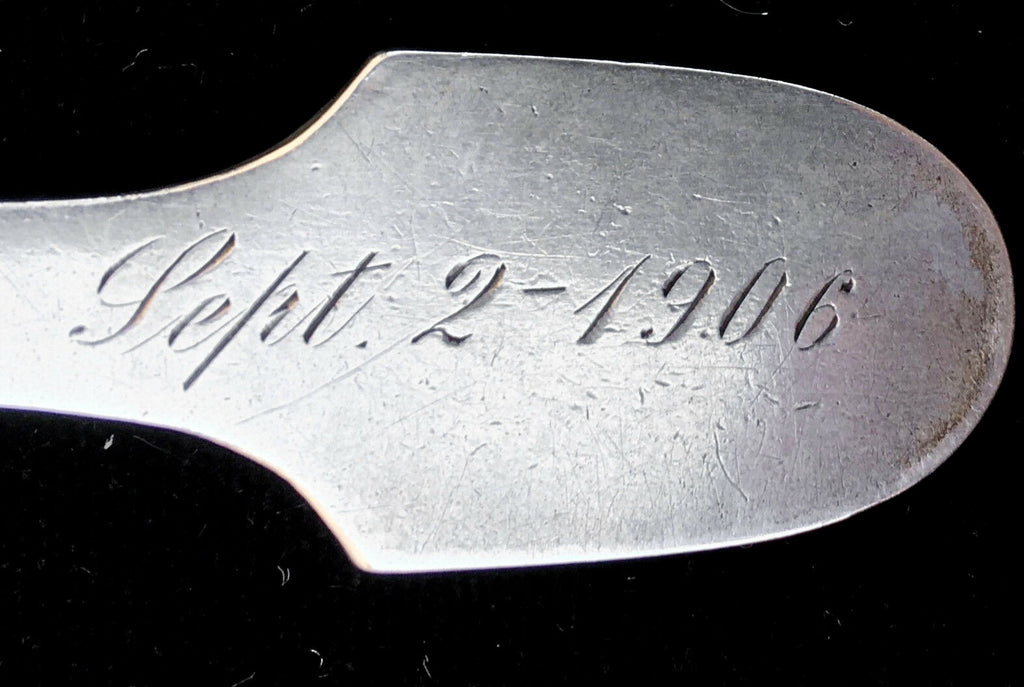 C.1900 Hand Hammered Sterling Spoon attr. to Marcus & Co N.Y. Antique, Rare - MissionGallery