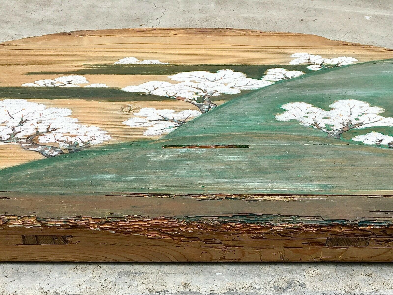 Large Edo Period Painted Japanese Shop Sign Kanban on Wood 18th c. - m ...